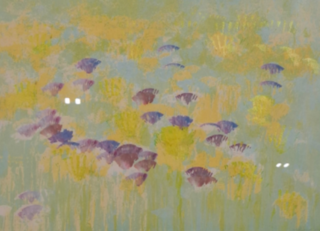 Kunstwerk in lijst, Maya Wildevuur, Bloemenvelden